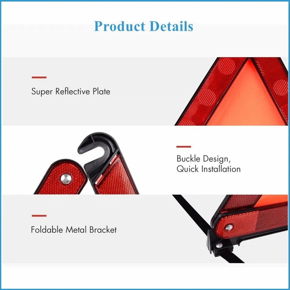 BECAR складной аварийного Знаки аварийной остановки с светоотражающий жилет