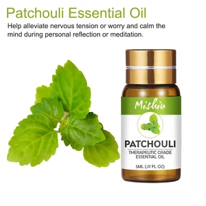 Mishiu 5ML100% чистый пачули эфирные масла массажный увлажнитель эфирное масло помогает облегчить нервное напряжение и беспокоиться и успокоить ум