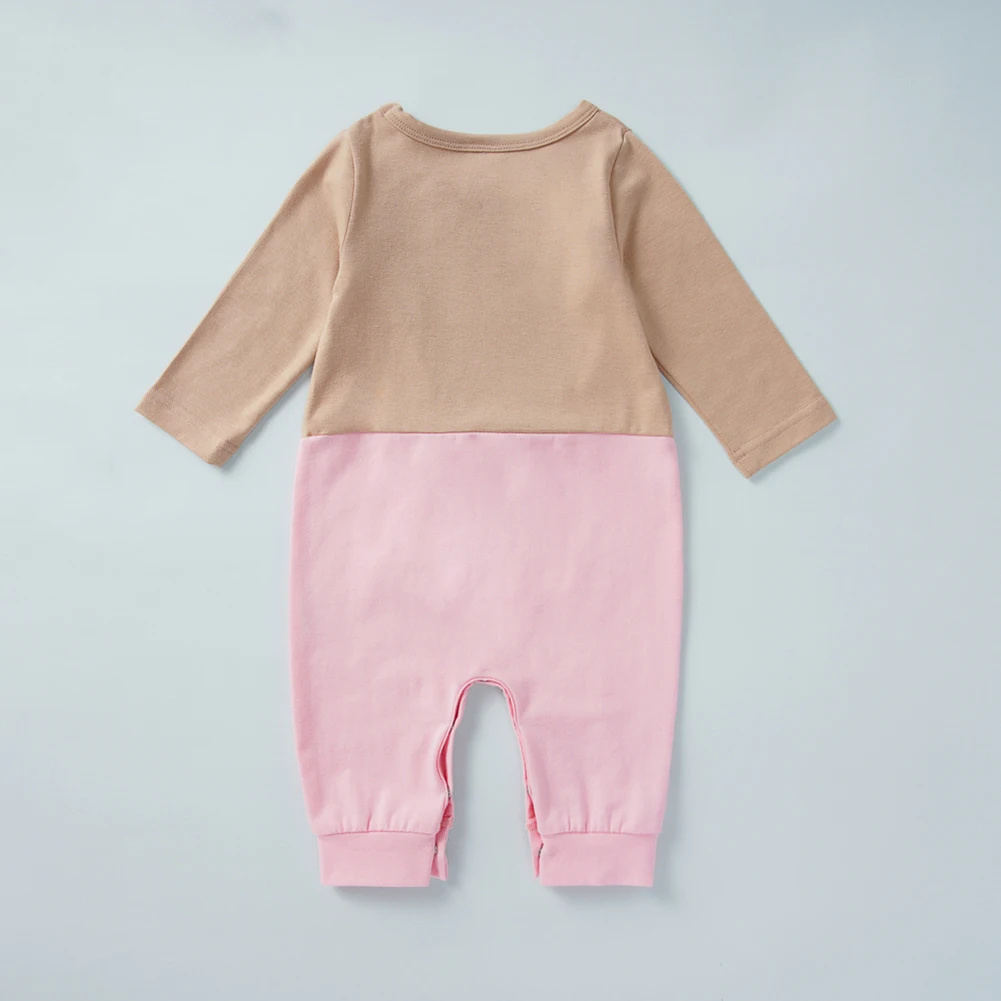 На осень для маленьких мальчиков и девочек Комбинезон комбинезон новорожденных