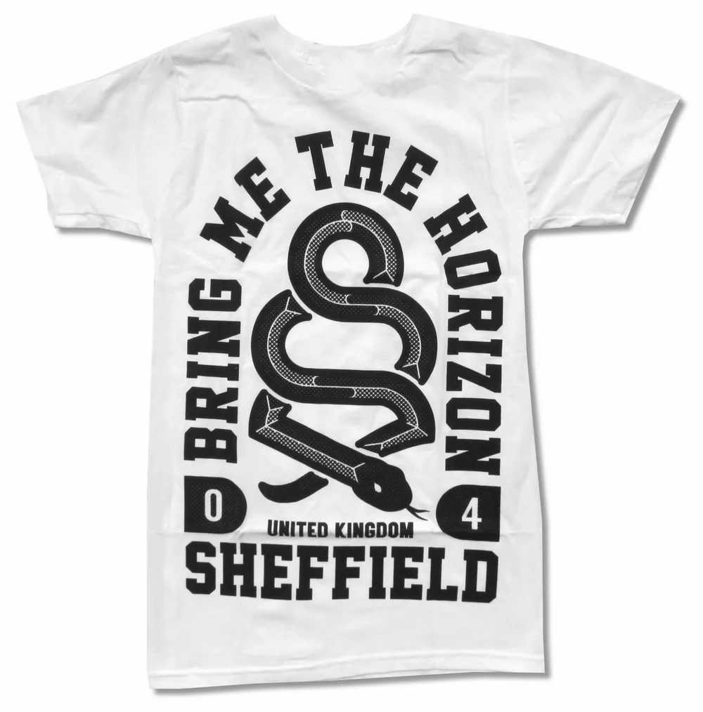 Bring Me The Horizon Snake белая футболка Новая взрослая Bmth модная футболка|Мужские