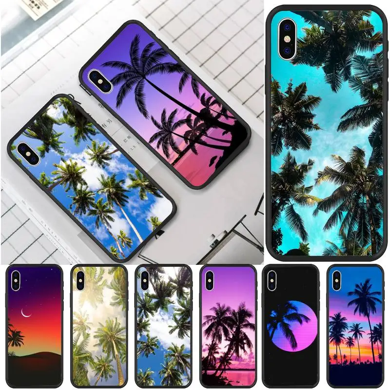 

Coconut Tree Phone Case For IPhone 12 Pro Max 6 6s 7 8 Plus XS XR 12mini Se 2020 Iphone 11 Pro Max Case