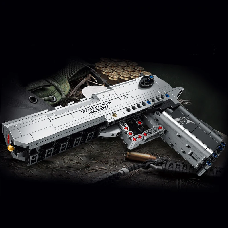 Детские игрушки 360 шт. Пистолет Desert Eagle Военная серия строительные блоки