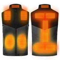 usb heated vest heart plus size men sportswear electric heated vest heart coat for camping with 3 heating modes