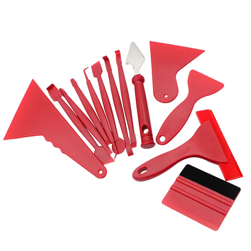 

7/13pcs Car Vinyl Film Wrapping Tools Car Sticker Film Scraper Kit Auto Felt Squeegee Scraper Set Knife Decal Plaste Accessories