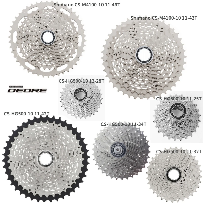 Shimano Tiagra M6000 CS HG500 M4100 10 Скорость горы MTB дорожный велосипед Кассетный Маховик 11 25T 12