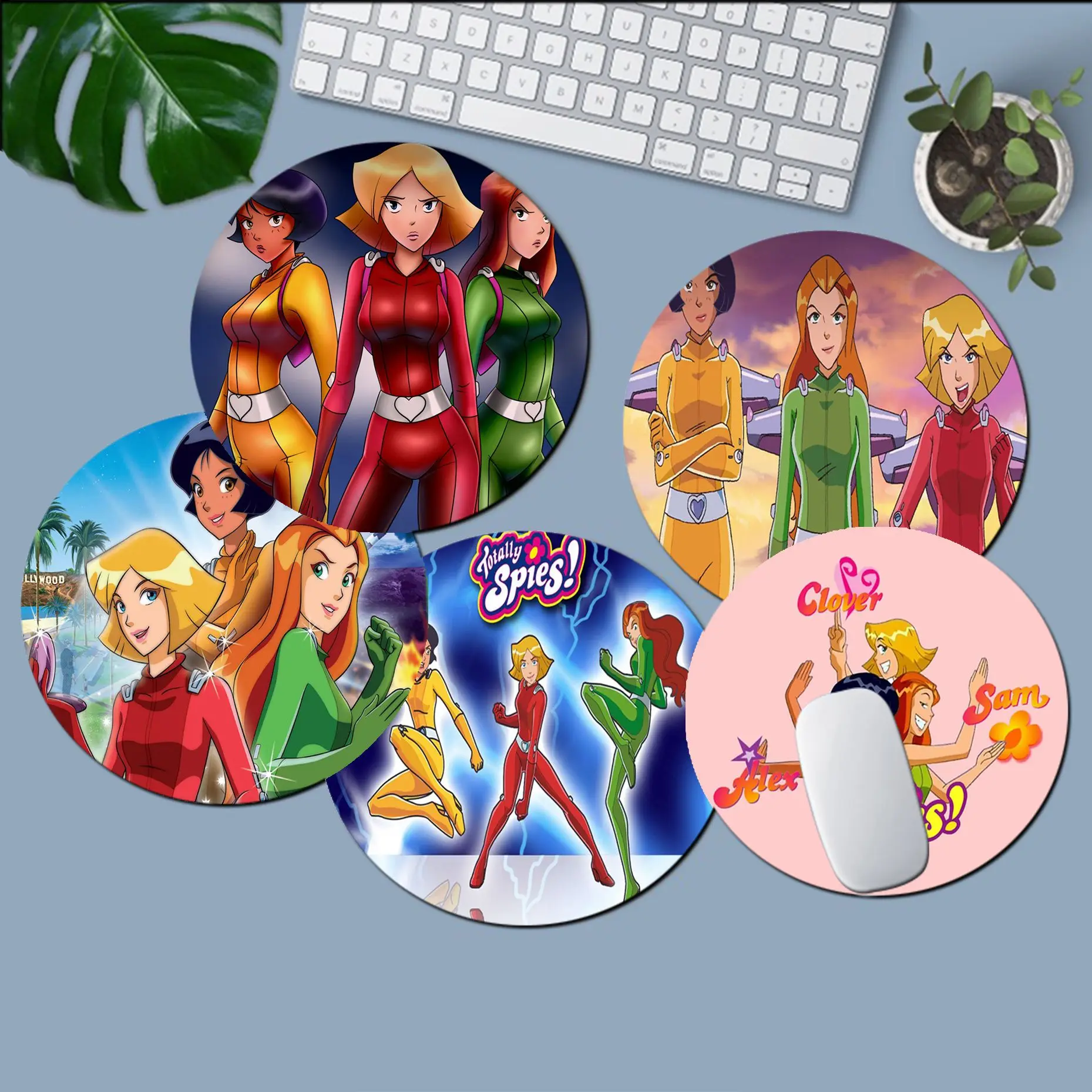 

Cool New Disney Totally Spies! Unique Desktop Pad Game Lockedge Mousepad gaming Mousepad Rug For PC Laptop Notebook
