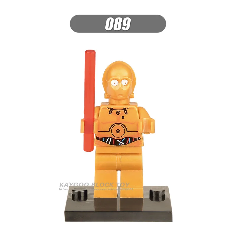 089 Фигурки из Звездных Войн Leia Han Solo Yoda Luke Sith Lord Darth Vader Maul Revan Dooku Sidious, строительные блоки, кирпичи, игрушки - Цвет: 089