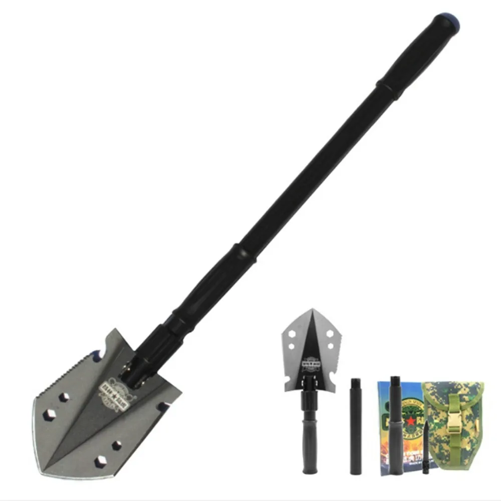 Max Length 71cm Shovel High-carbon Steel Outdoor Tactical Multifunctional Folding Camping Equipment Survival Tool | Инструменты