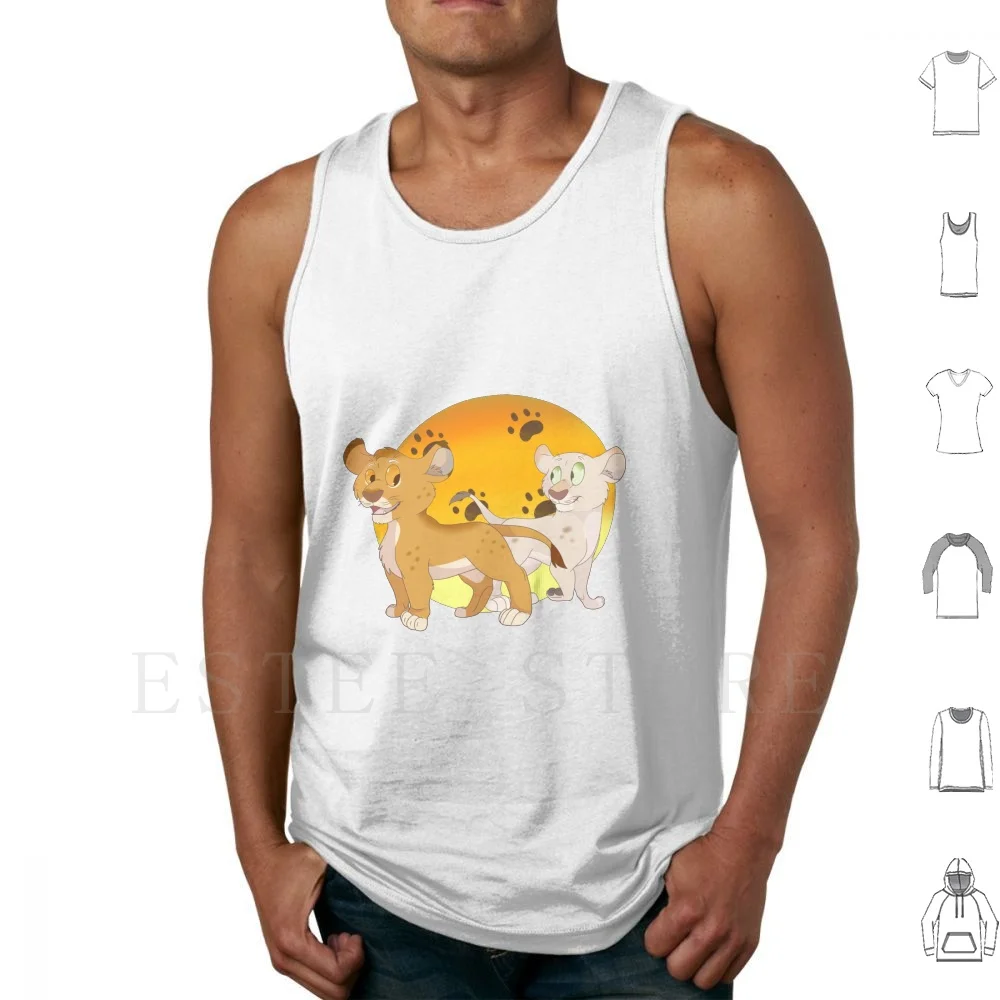 

Tlk Cubs Tank Tops Vest Sleeveless Tlk Simba Nala Lion Cartoon