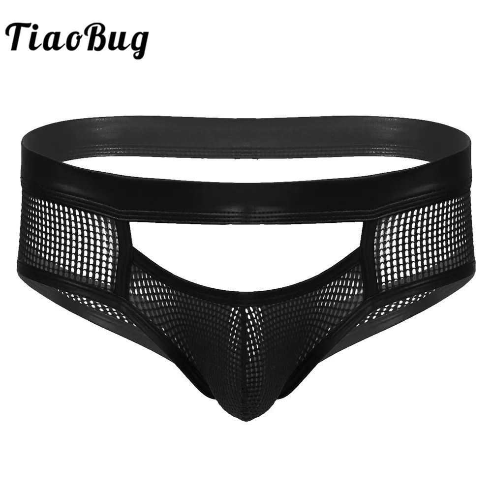 Мужские стринги TiaoBug с низкой посадкой вырезами джоки мужское прозрачное