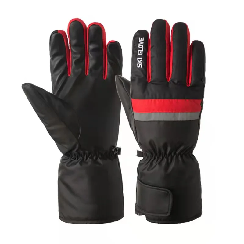 

Зимние женские и мужские теплые водонепроницаемые, с защитой от холода и сенсорным экраном, бархатные велосипедные перчатки с подогревом