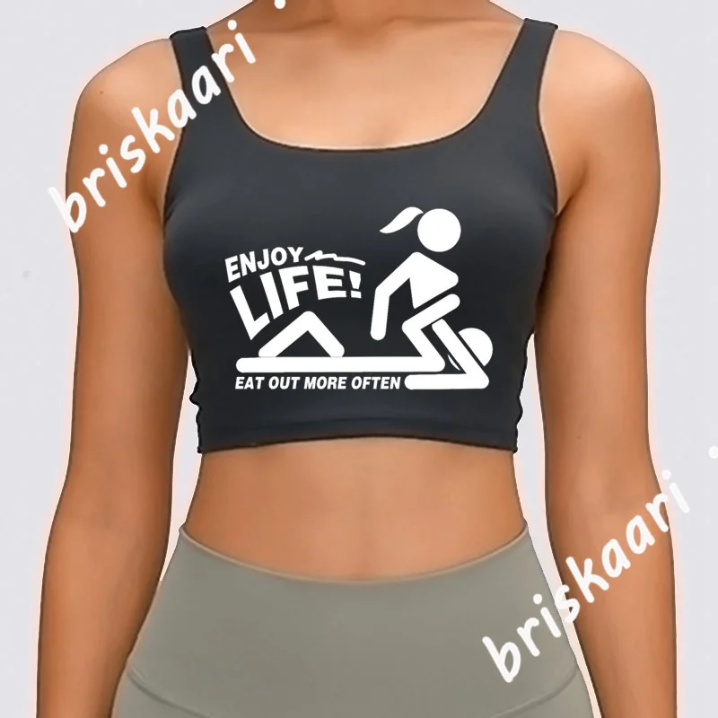 

Sexy Enjoy Life Eat Out More Often Tank Top Vintage S-3xl Tops Tee Women Authentic Customized Summer Crazy Vest