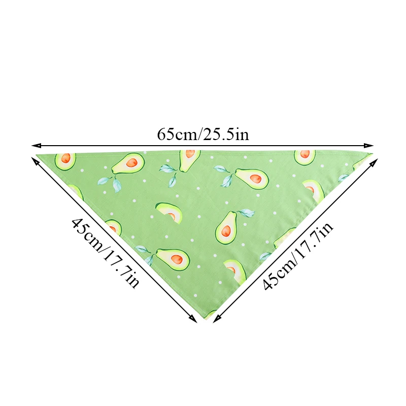 

1 Pcs Summer Dog Bandana Fruit Pattern Small Fresh Pet Dog Scarf Collar Cotton Small Dogs Cats Bibs Pet Accessories Supplies