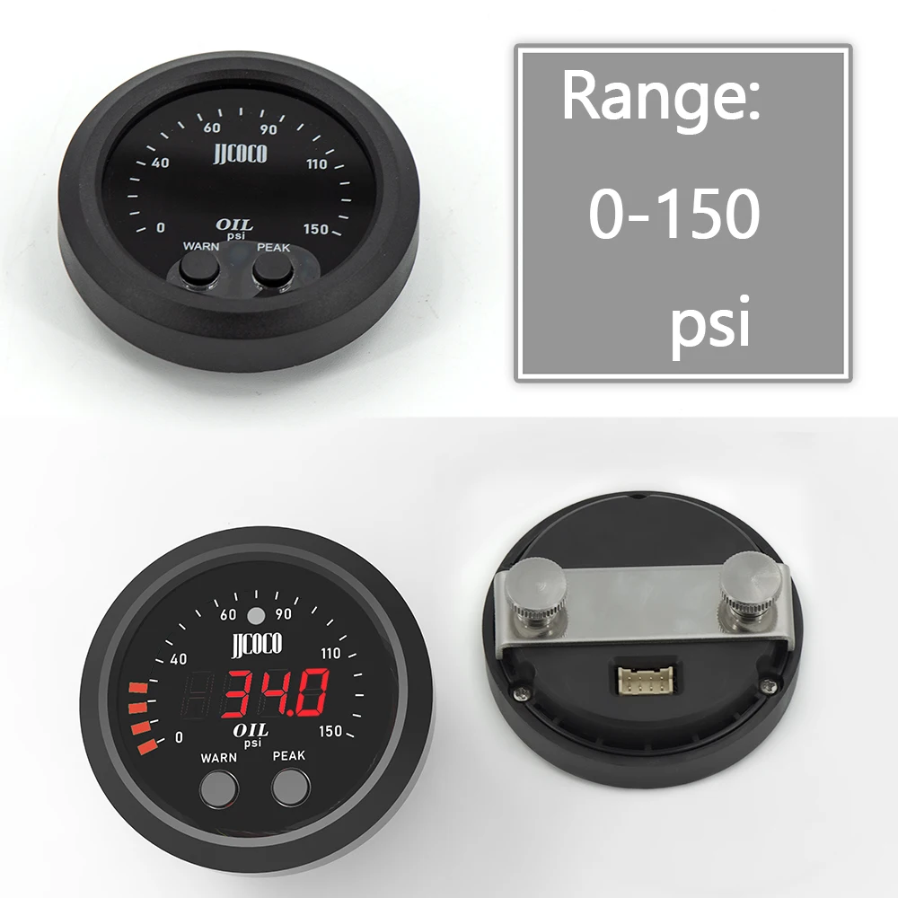 Universal Ultra-thin Electronic Oil pressure gauge with 1/8 