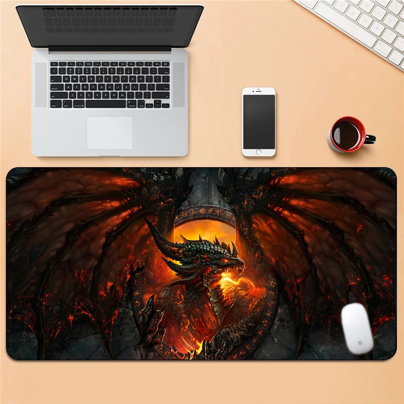 Большой игровой коврик для мыши World Of Warcraft Grande 900x400 модный клавиатуры компьютера