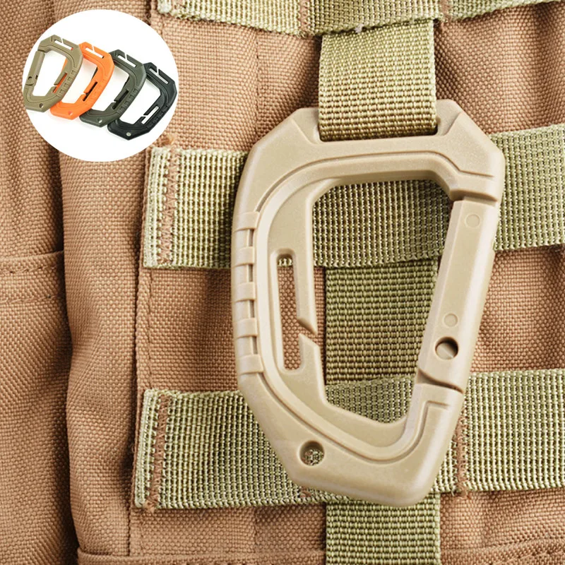 

Climb Clasp Clip Carabiner Hook Hanger Quickdraw Attach Mountain Webbing Web Camp Buckle Hike Hang Outdoor Bushcraft Snap Molle