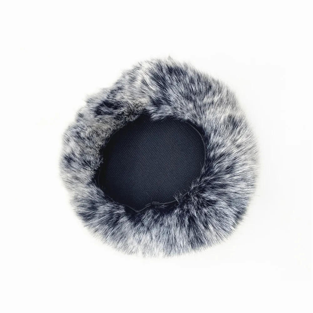Microphone Windscreen for 3DIO HeadRec Recorders for 3DIO Free Space Binaural Mic Outdoor Fur for ASMR Dead Cat Furry Windshield