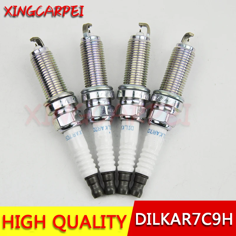 4 × 22401 1KC1C DILKAR7C9H 91215 иридиевая Свеча зажигания для Nissan Juke RENAULT CLIO IV автозапчасти