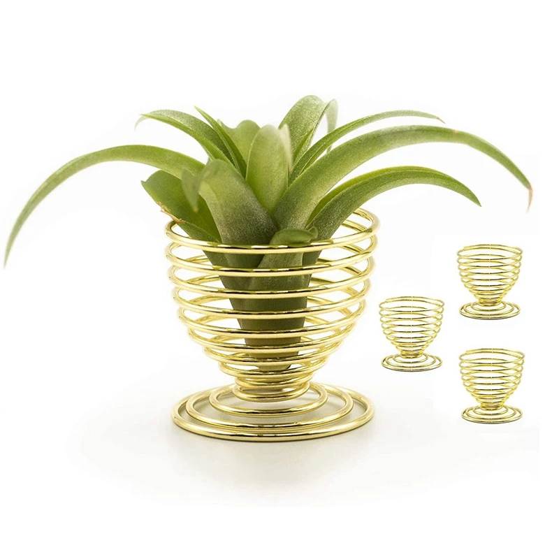 

8PCS Air Plant Holder Spiral Planter for Tabletop Display Stand Set for Indoor Home Decoration Wedding Gift Centerpiece