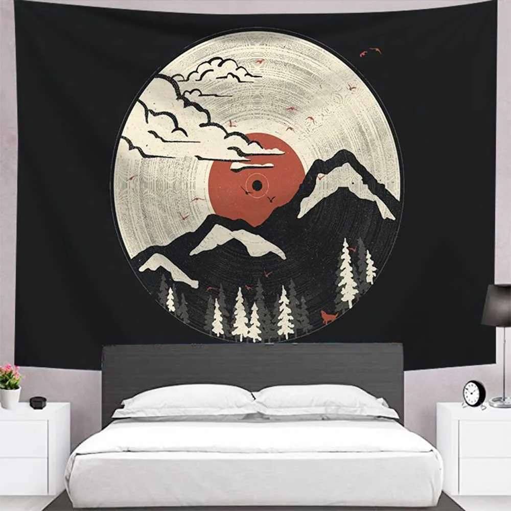 Индийский гобелен с мандалой настенный пляжный плед в богемном стиле одеяло