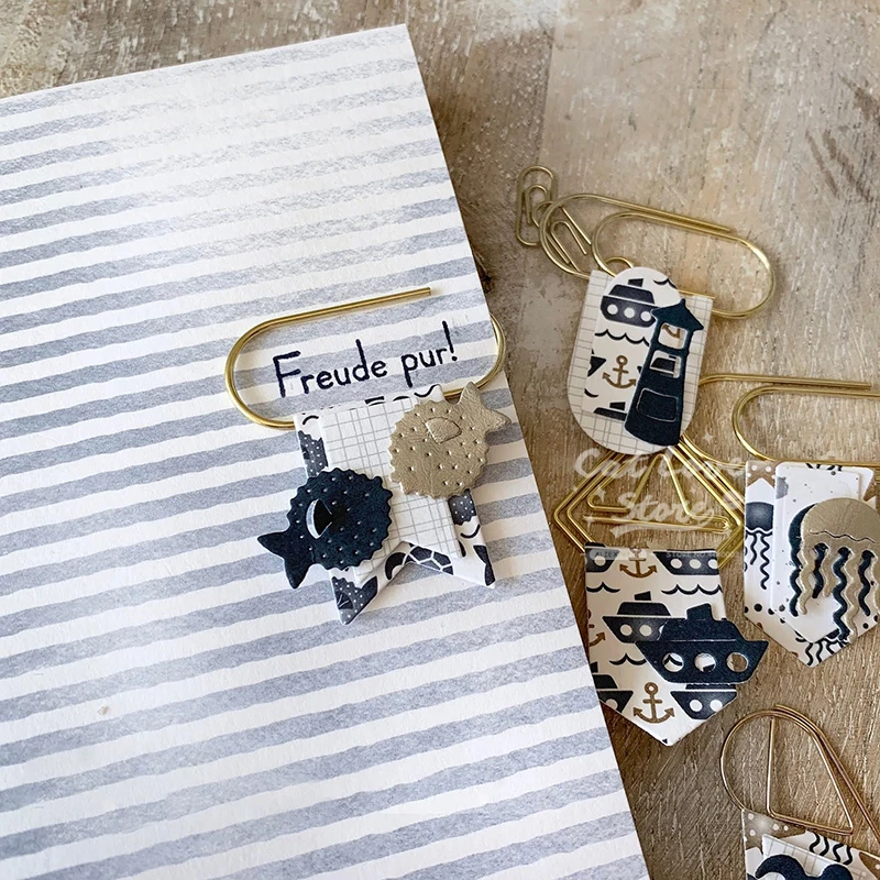 Маленькая серия Ocean металлические режущие штампы трафарет для скрапбукинга DIY