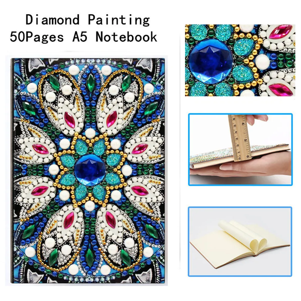 Креативные бриллианты живопись ноутбук A5 сделай сам Обложка дневник книга 50