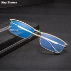 Цветок в мае деловая Мужская мода очки оптические оправы для очков с линзы для работы за компьютером анти-синие очки для чтения черные очки