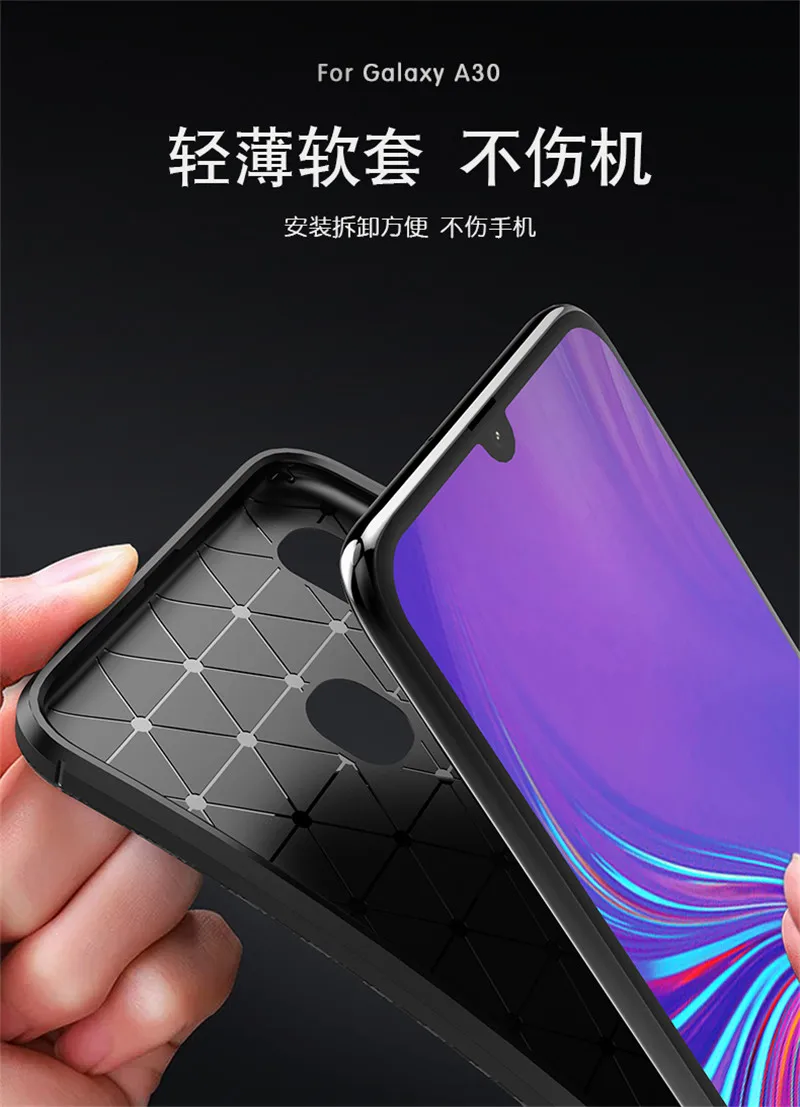 Чехол для samsung Galaxy A50s A30s A50 защитный чехол твердый PC + TPU противоударный телефона