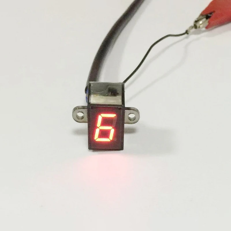 6 Скорость с NR шестерни черный Универсальный мотоцикл цифровой Дисплей