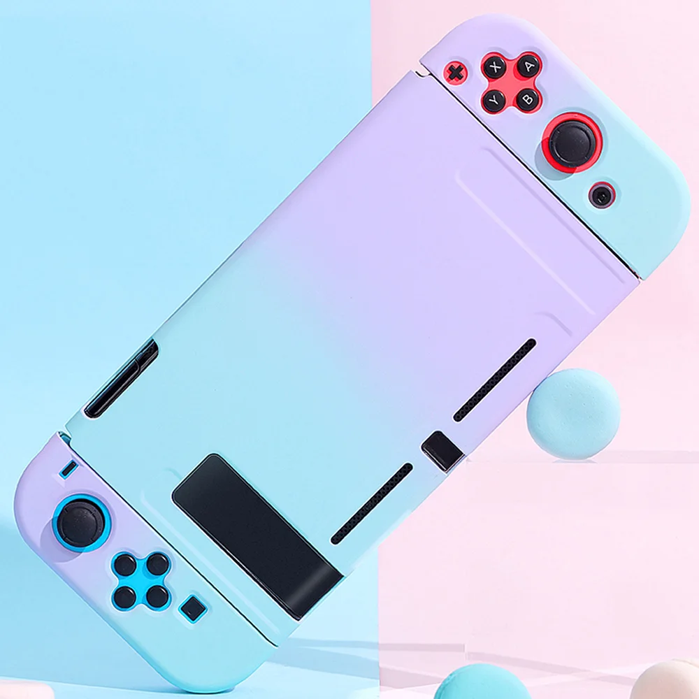 Цветной жесткий чехол для Nintendo Switch защитный задней панели чехол-накладка Joy-Con
