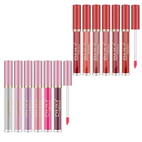 6 colors velvet liquid lipstick set non stick cup not fade long lasting waterproof and sweat proof lip gloss set