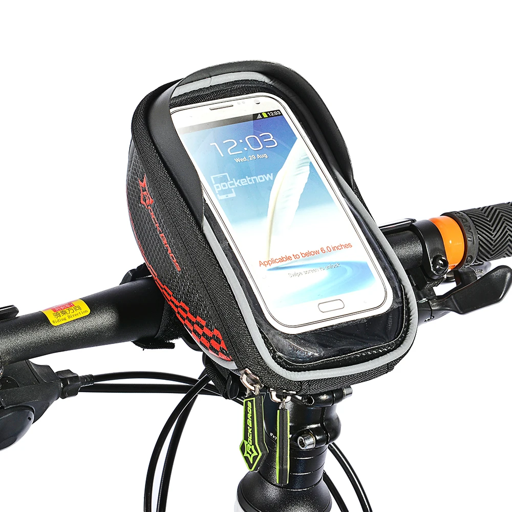 ROCKBROS велосипедный Руль сумка Велоспорт велосипед крепящаяся на переднюю раму