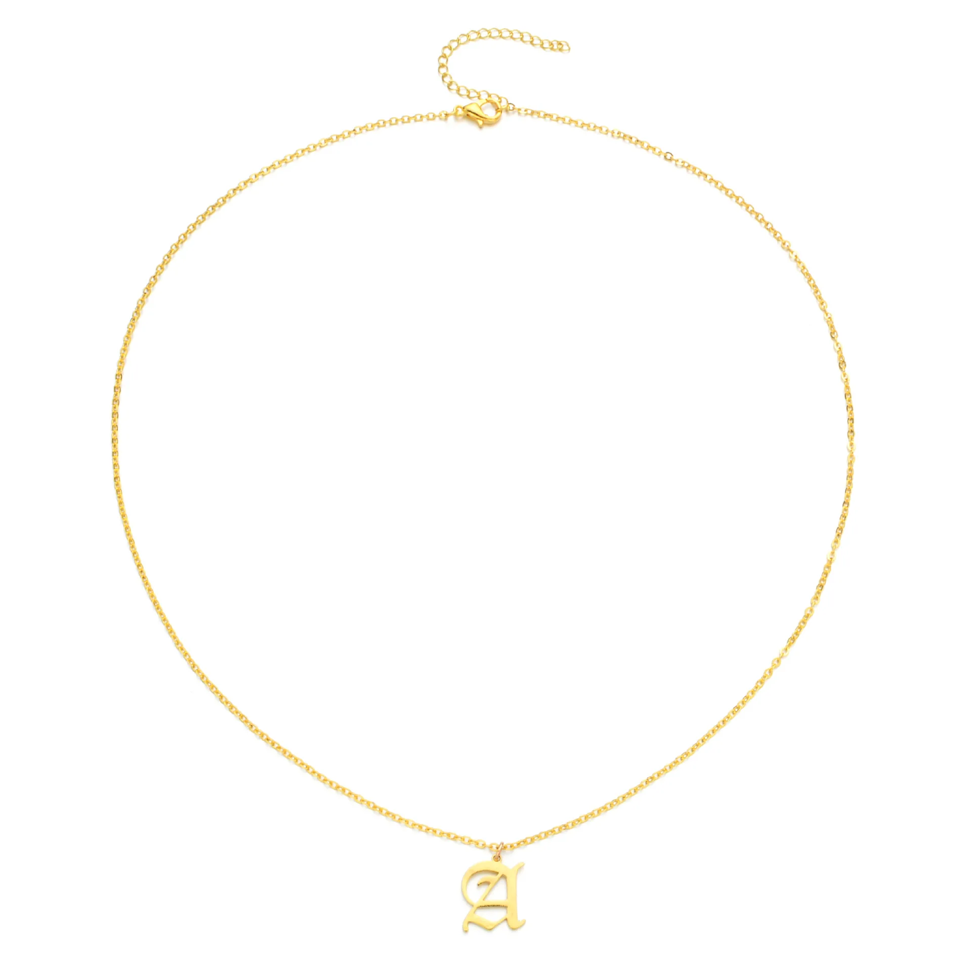 Женское Ожерелье из нержавеющей стали ZWPON винтажное ожерелье с буквами алфавита