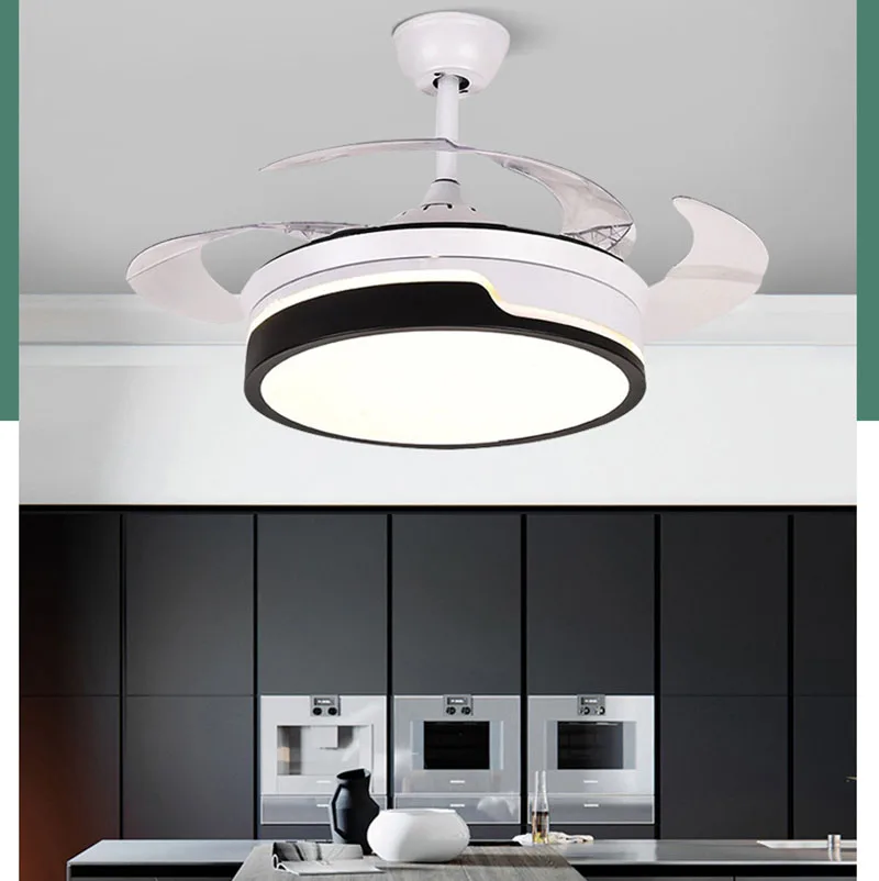 42 дюймовый светодиодный потолочный вентилятор-люстра с светильник