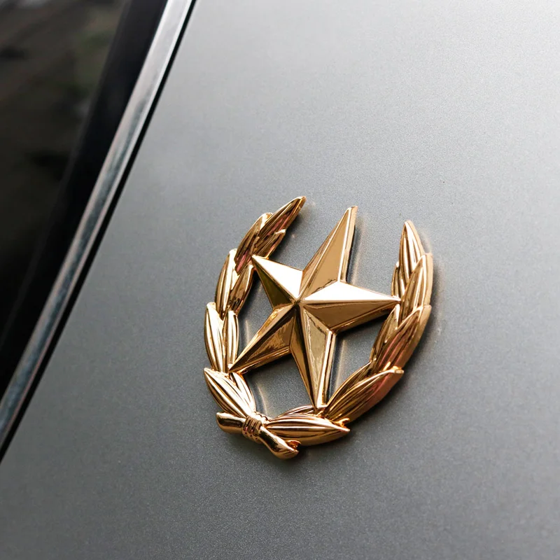 Эмблема Noizzy в виде ушной звезды металлические 3D наклейки для автомобиля