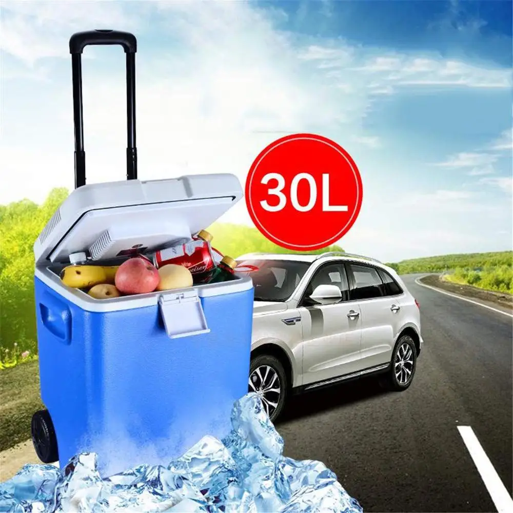 30 л 12 В портативный автомобильный дорожный холодильник кулер и обогреватель мини
