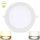 Светодиодный светильник 3 Вт 4 Вт 6 Вт 9 Вт 12 Вт 15 Вт 18 Вт, ультратонкий точечный светодиодный светильник 220 В 110 В, Круглый встраиваемый Точечный светильник для гостиной