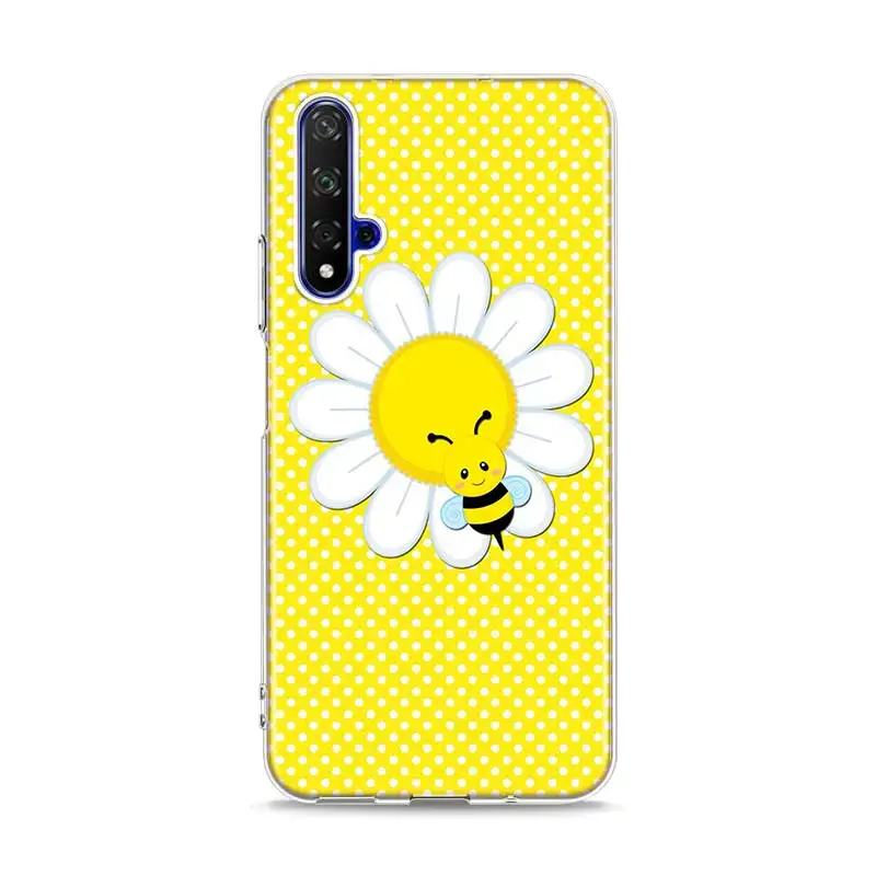 Силиконовый чехол из ТПУ с золотыми сотами honey bee для huawei Honor 10i 9X8X20 10 9 Lite 8 8A 7A 7C Pro Lite чехол для телефона - Цвет: Style 14