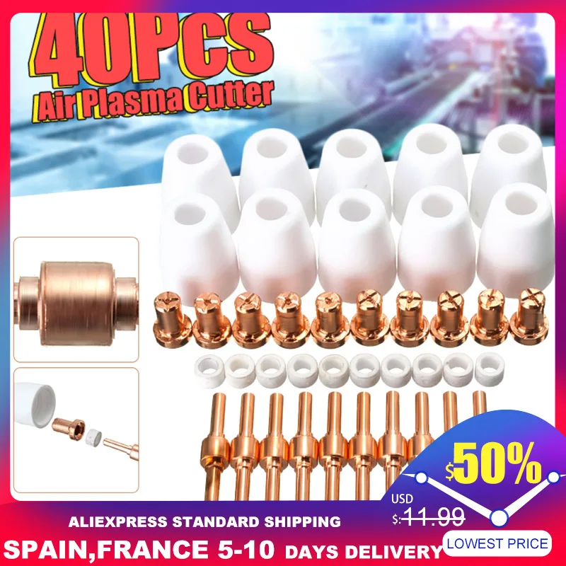 40 штук/65 шт Установка воздушно плазменной резки Расходные материалы продлить