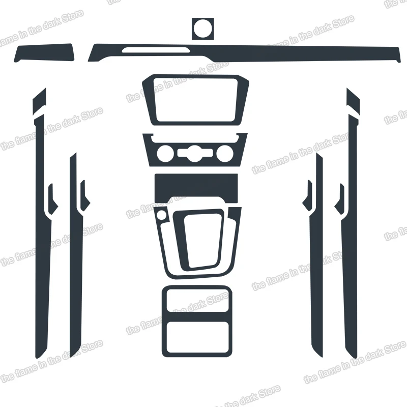 

Lsrtw2017 TPU Car Interior Central Control Film Protective Sticker for Volkswagen Cc Vw Passat CC 2019 2020