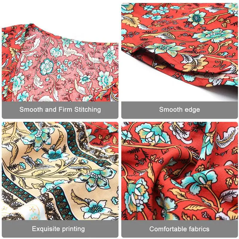 

Summer Long Dress Women Floral Print Boho Dress Long Sleeve Turn Down Collar Shirt Dress Ladies Casual Dresses Vestidos