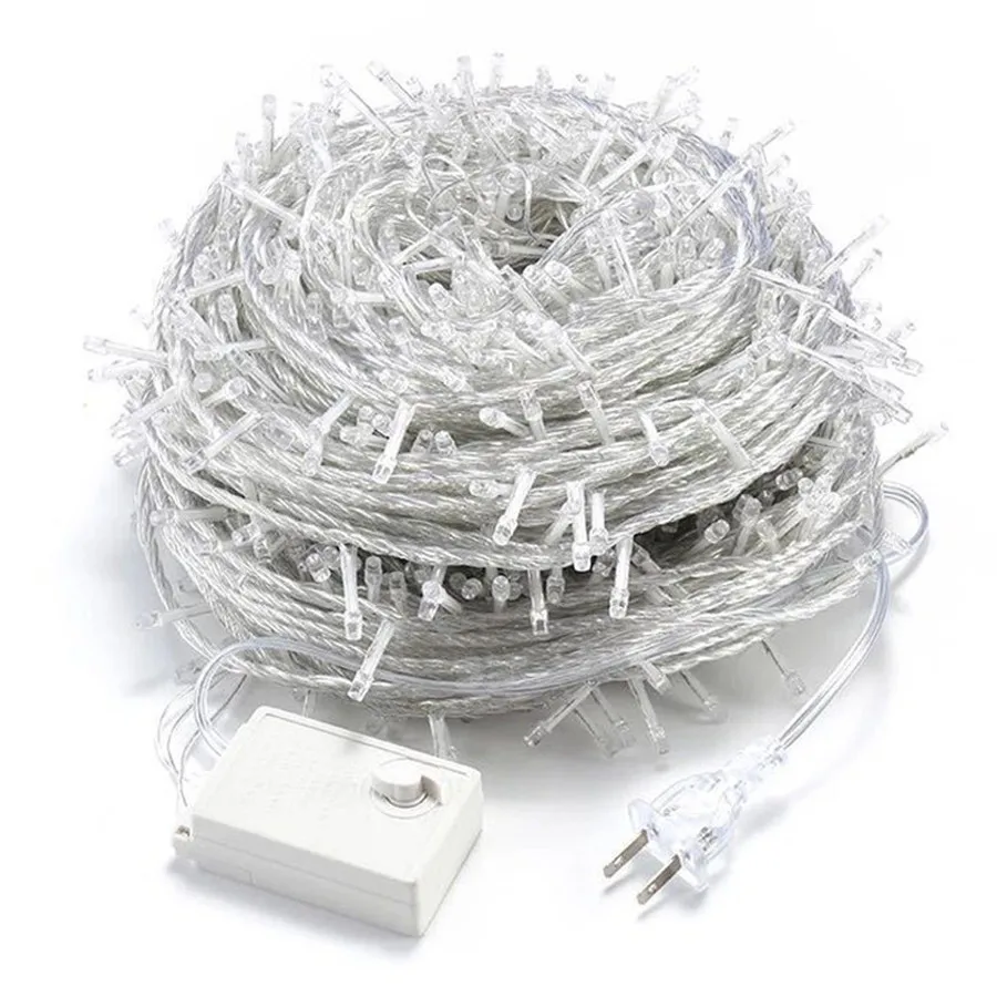 

100M 800/1000LED Christmas String Light Outdoor Festoon Fairy Garland Lights Decor Outdoor Garden Wedding Party Holiday Xmas