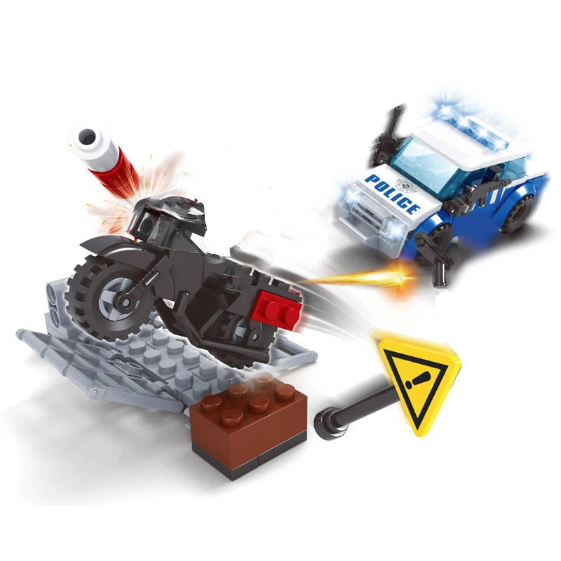 AUSINI строительные блоки для мотоциклов креативные игрушки детей строительство