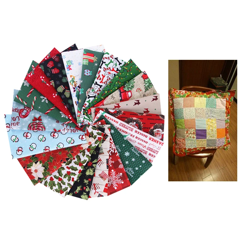 10 шт. 100% хлопковая ткань Рождественская серия саржевая сделай сам детские