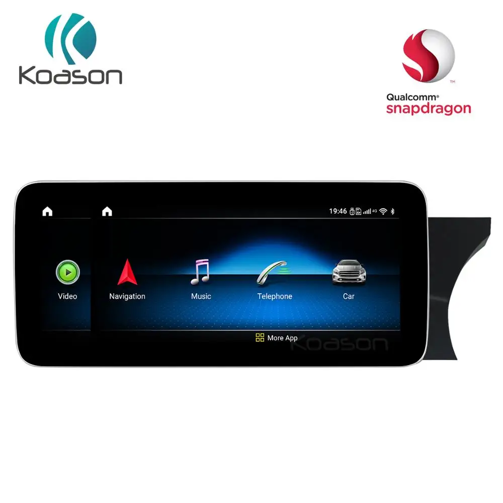 Автомобильный мультимедийный плеер Qualcomm экран 10 25 дюйма 4G CarPlay GPS навигация для Benz