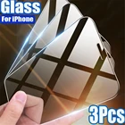3 шт. закаленное стекло для iPhone 11 Pro Max X XS Max XR, Защита экрана для iPhone 7 8 6 6S Plus 5 5S SE 2020 12, защитное стекло