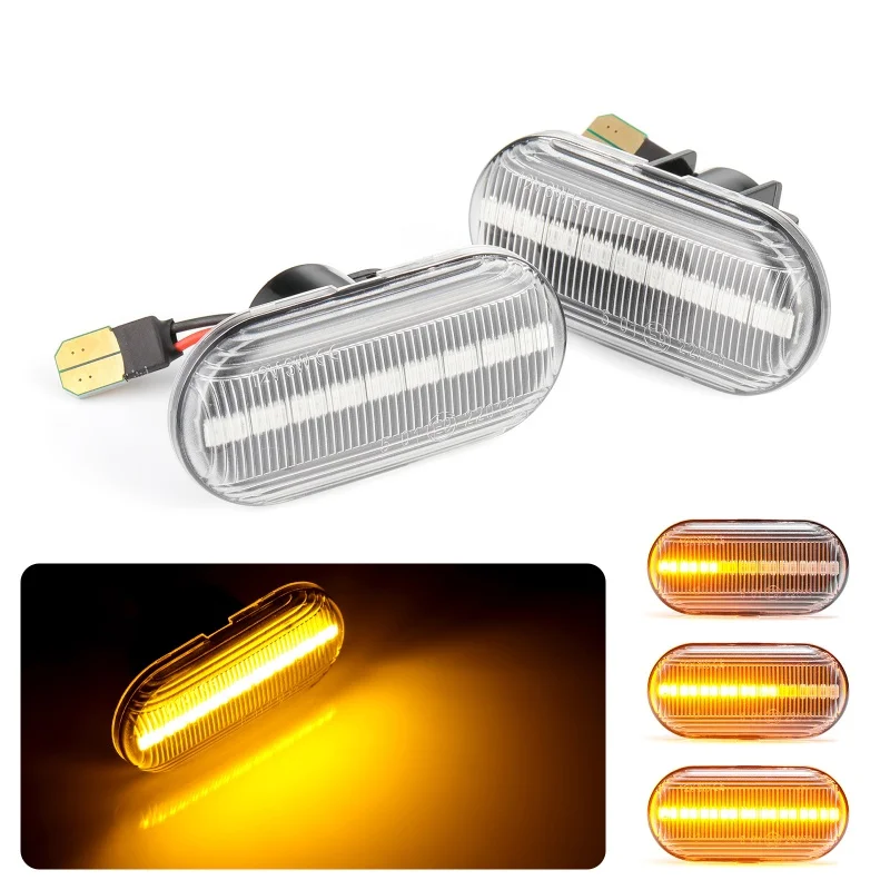 2 шт. для Renault Led динамический боковой маркер указатель поворота светильник последовательный мигалка светильник для CLIO ESPACE KANGOO MEGANE Лагуна мастер
