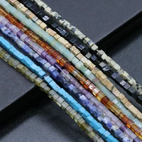 natural stone beads square shaped mix color loose exquisite beaded for jewelry making diy bracelet necklace earring accessories