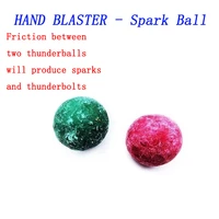 hand blaster spark ball popping blaster ball 2 pcset board cannon pop on bump thunder bolt pop toy ball flint ball nostalgic