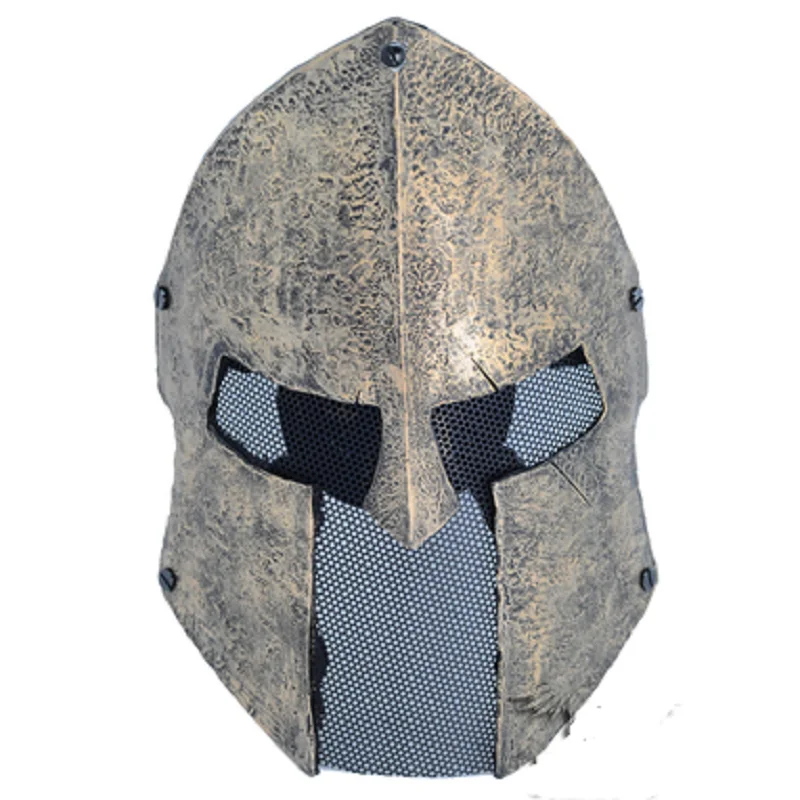 

Outdoor Sports Halloween Various Cosplay Wire Mesh "Sparta" Full Face Protection CS Film And Television Props TB617